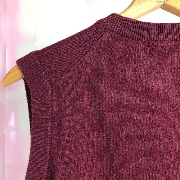 SALE Pendleton Sweater Vest Virgin Wool V Pullover - Picture 4 of 6